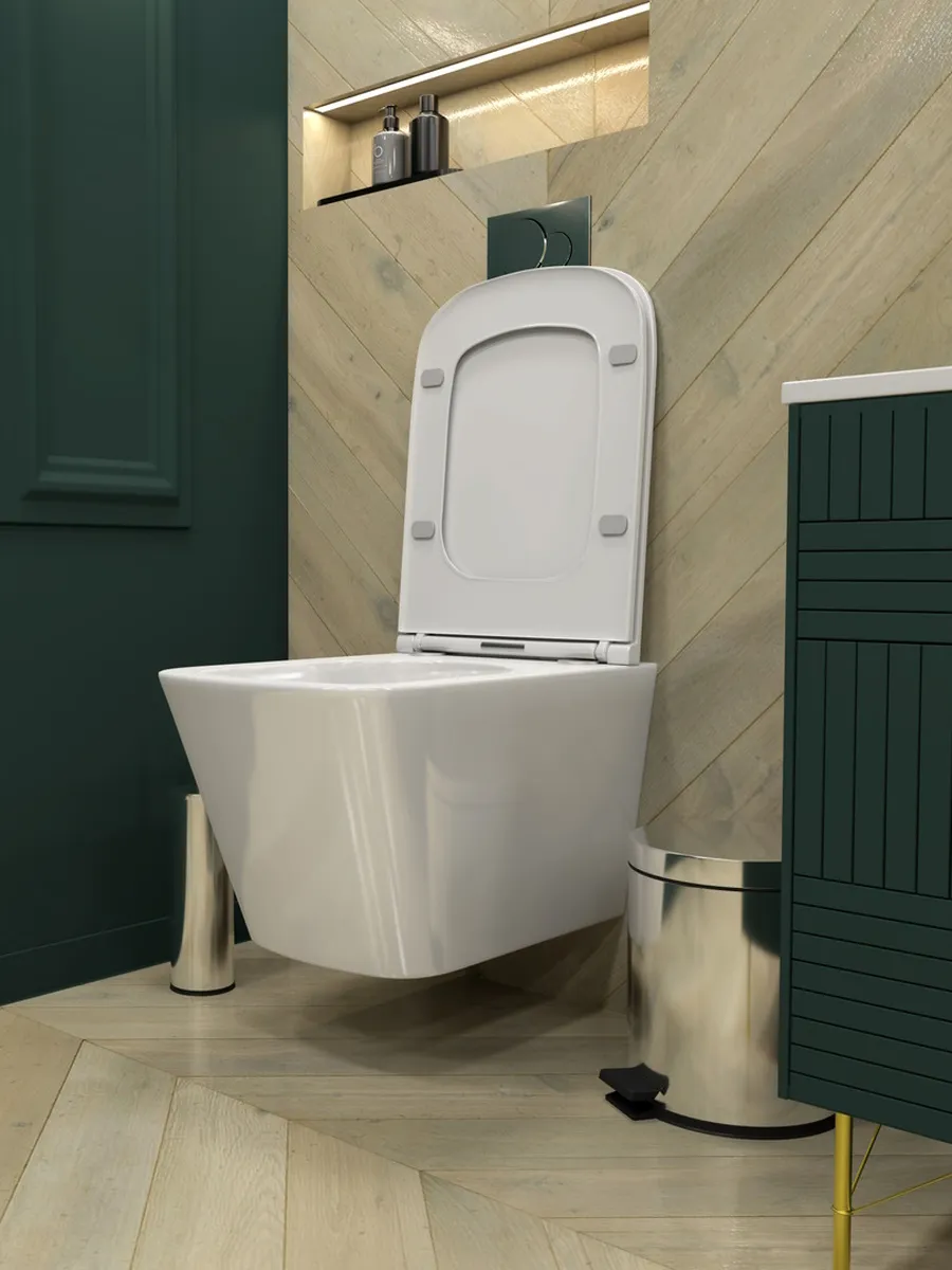 Унитаз подвесной Maretti Umbria (торнадо) безободковый с микролифтом, UM10PBM76-844, белый