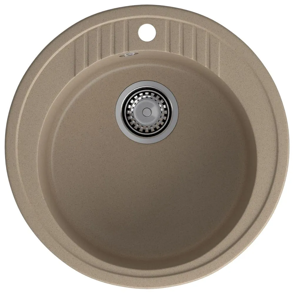 Кухонная мойка GranFest RONDO 520, песок
