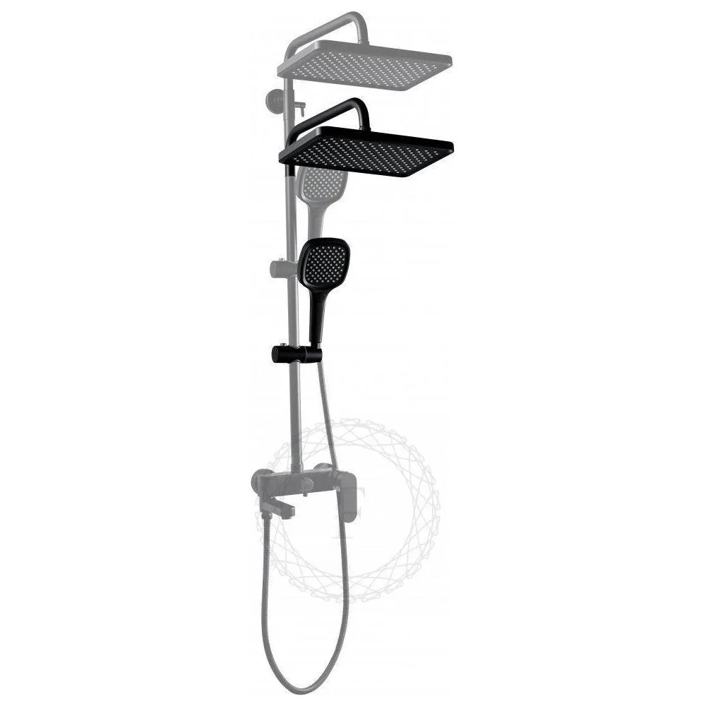 Душевая система FILARETE Retta FL2030BL, черный