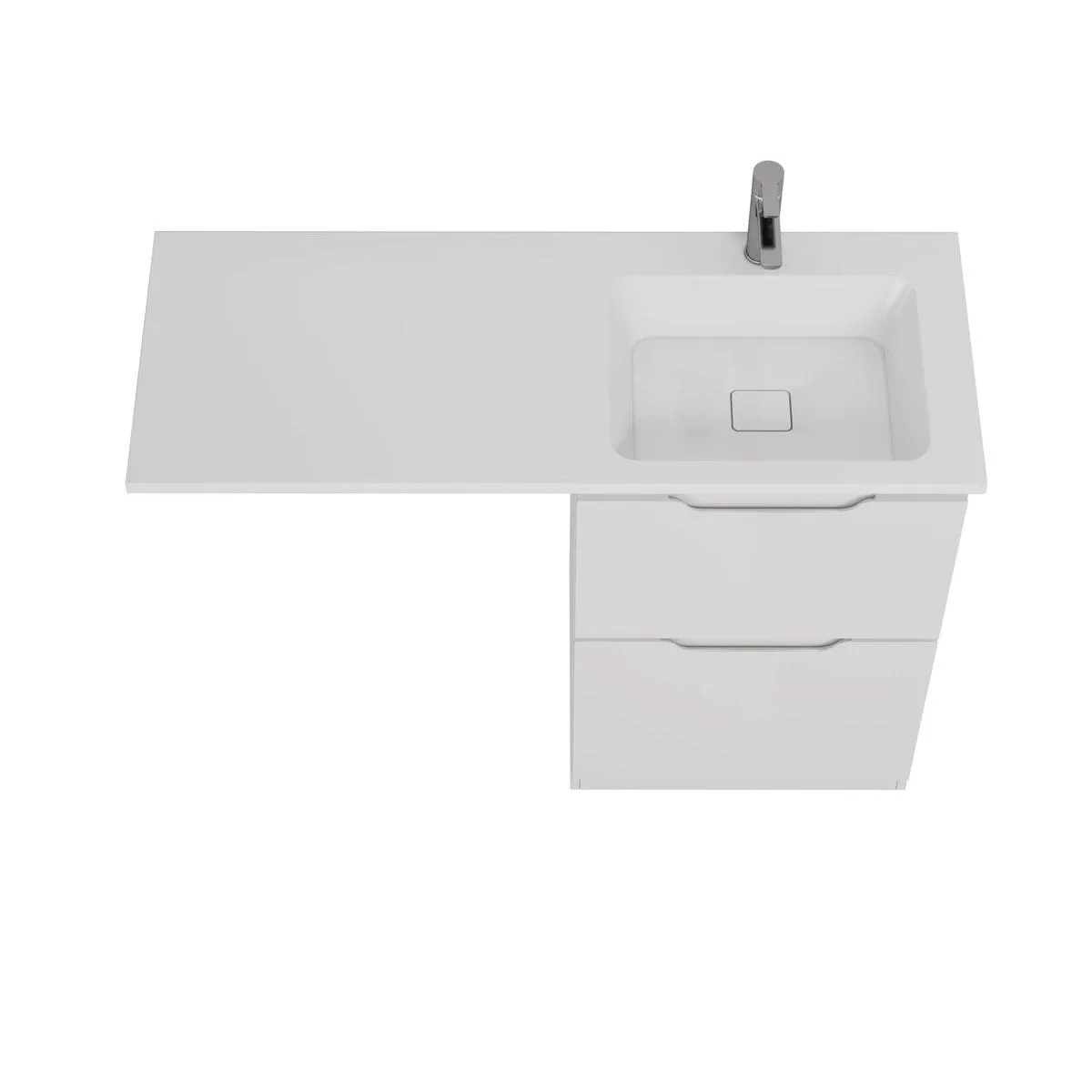 Тумба с раковиной напольная Dreja Bona 60 см, белый