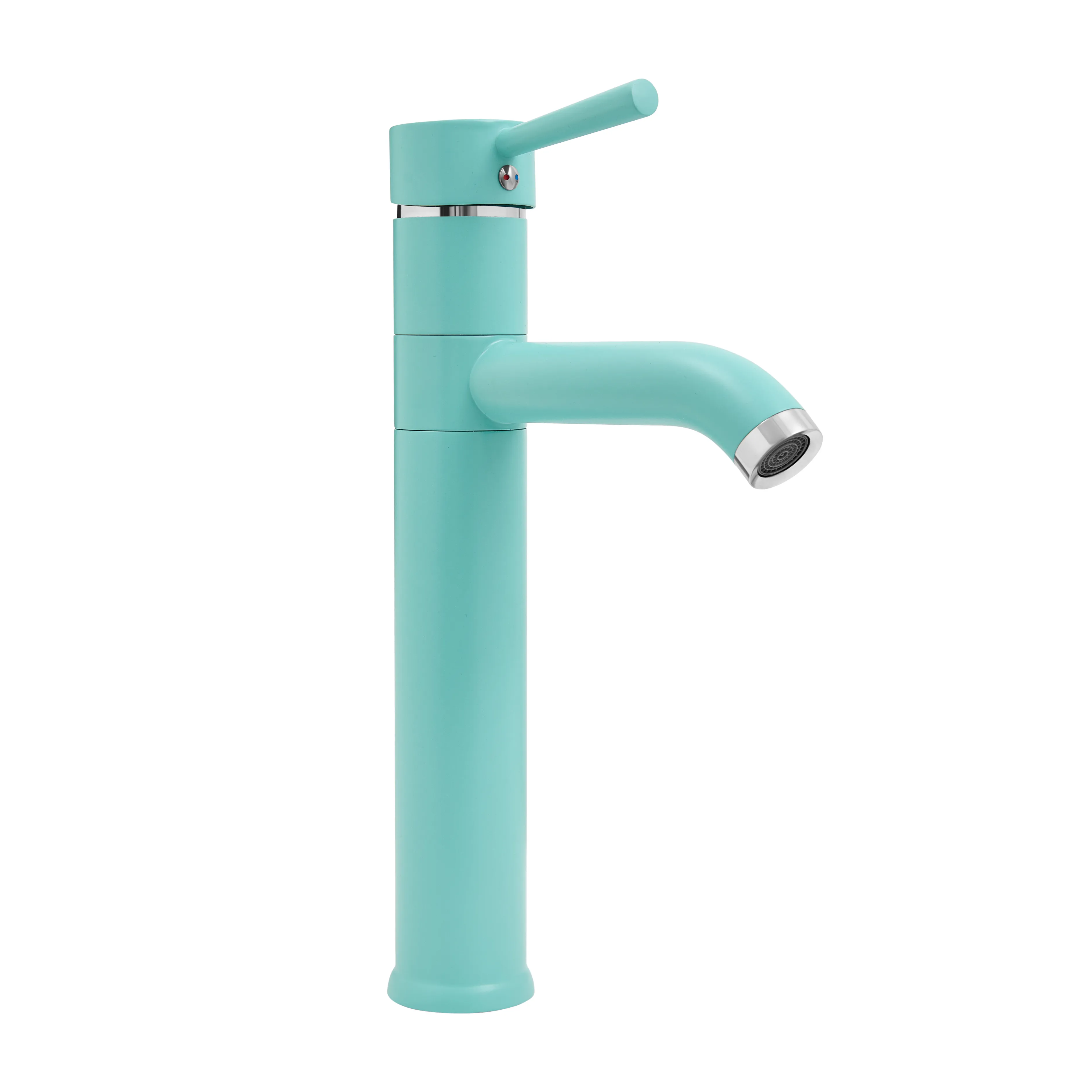 Смеситель для умывальника Славен "Город" с высоким корпусом, мятный (СЛ-ОД-Д82)