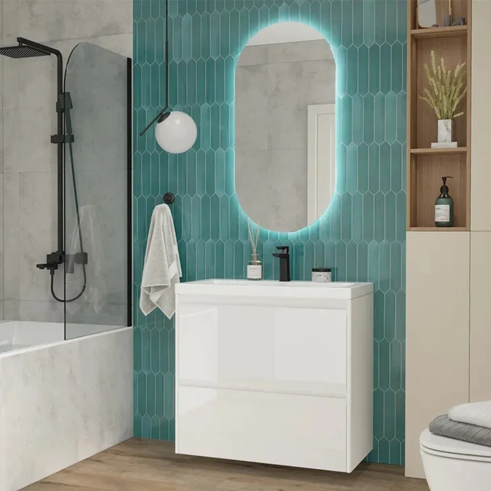 Тумба с раковиной подвесная Velvex Klaufs tp.KLA.COM.80.2Y, 80 см