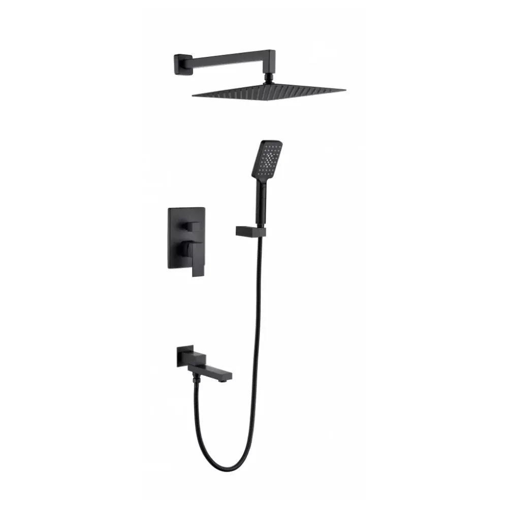 Душевая система встраиваемая Grocenberg GB5008BL, черный