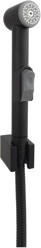 Гигиенический ручной душ AQUATEK AQ2050MB, со шлангом 125 см и держателем, матовый черный
