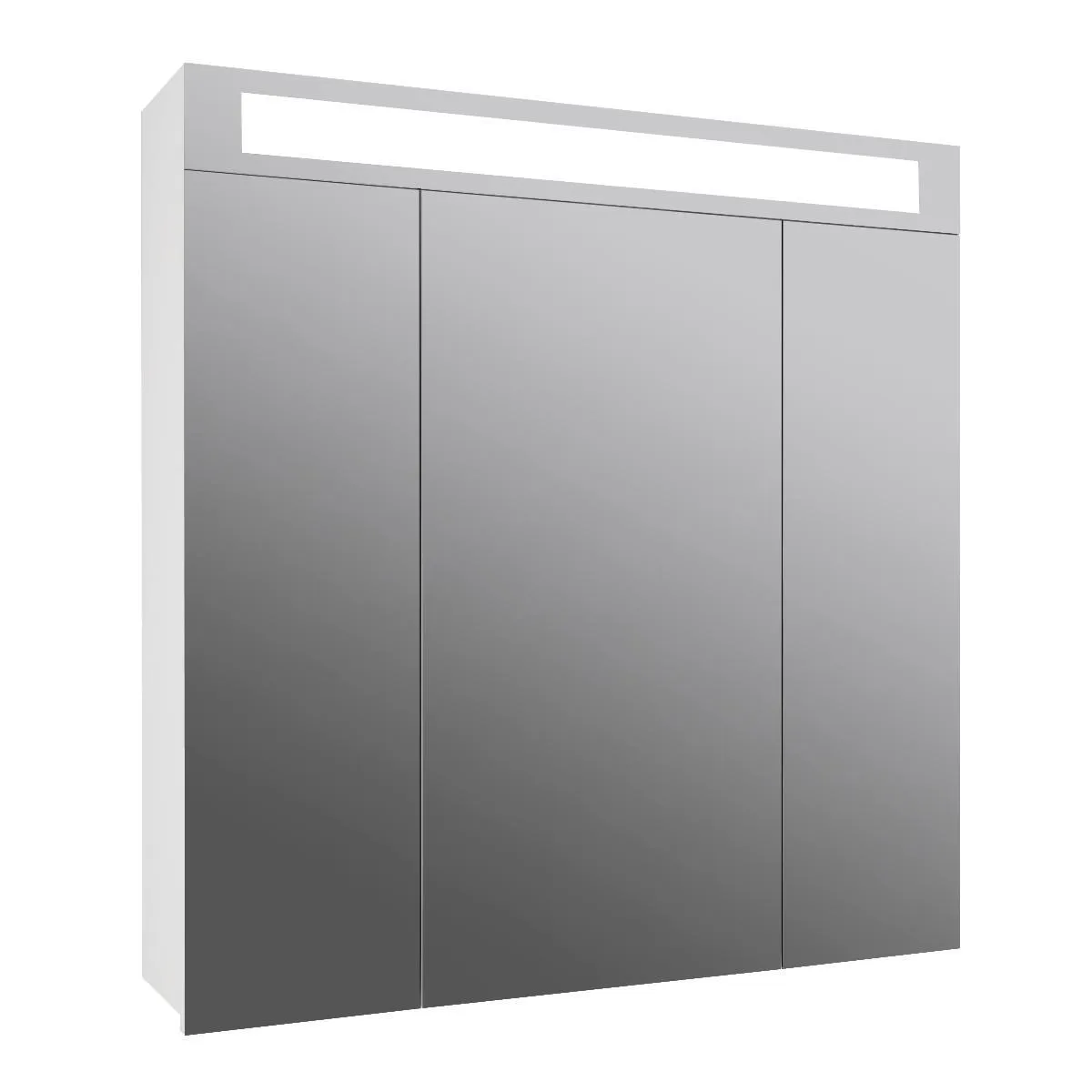 Зеркальный шкаф Dreja Uni 80 см, белый