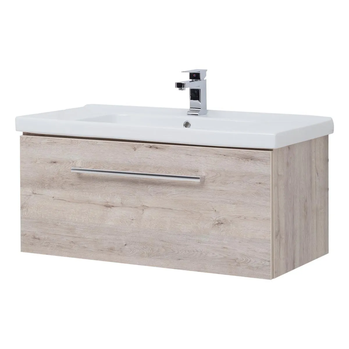 Тумба под раковину подвесная Dreja Big Inn 80 см, дуб кантри