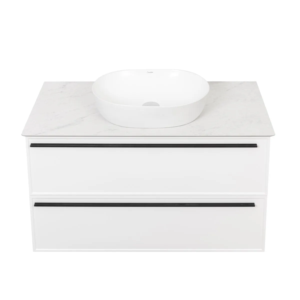 Тумба под раковину подвесная La Fenice Elba TWIN FNC-01-ELB-B-100-2, белая