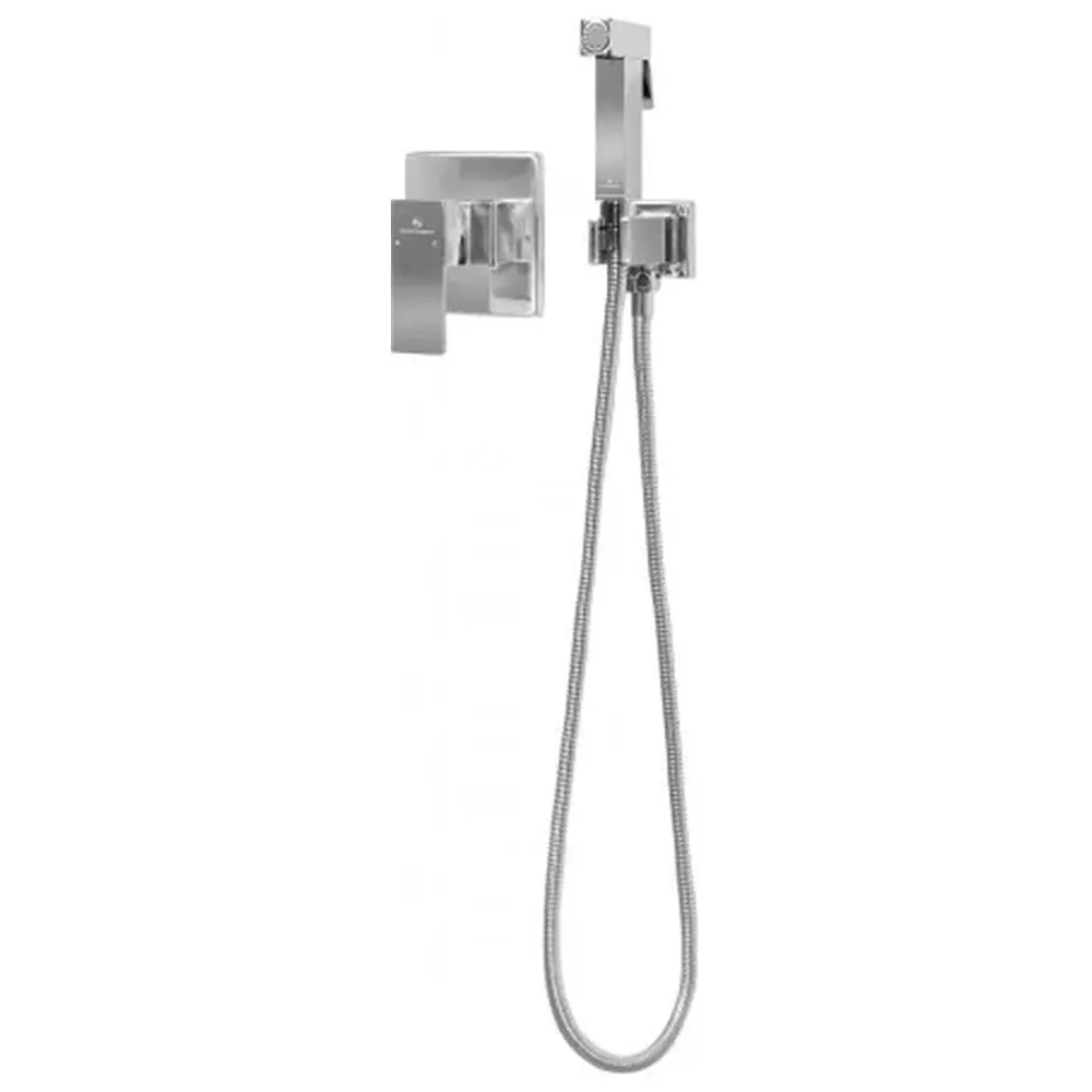 Гигиенический душ со смесителем встраиваемый Grocenberg GB1001CR, хром