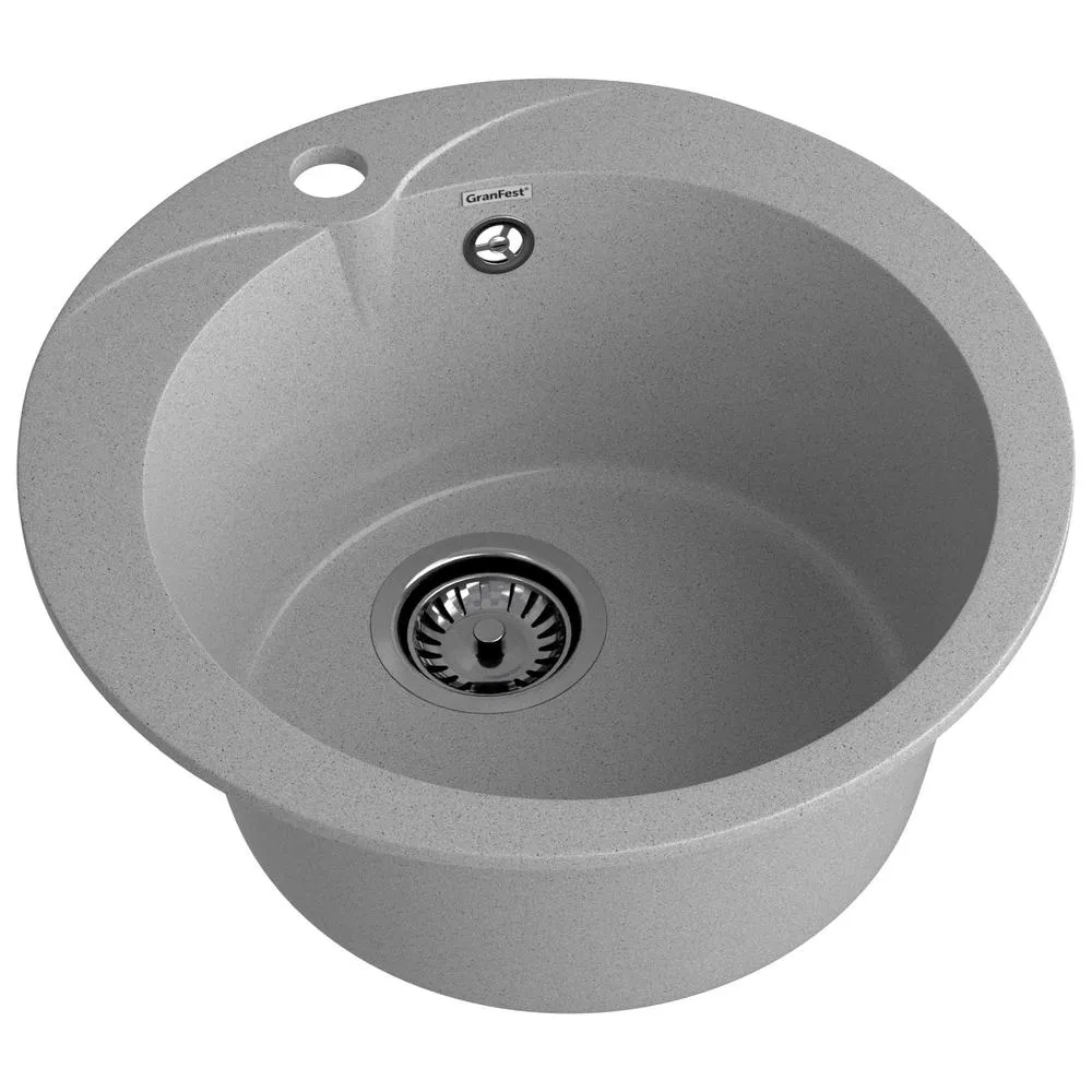 Кухонная мойка GranFest RONDO 480, серый