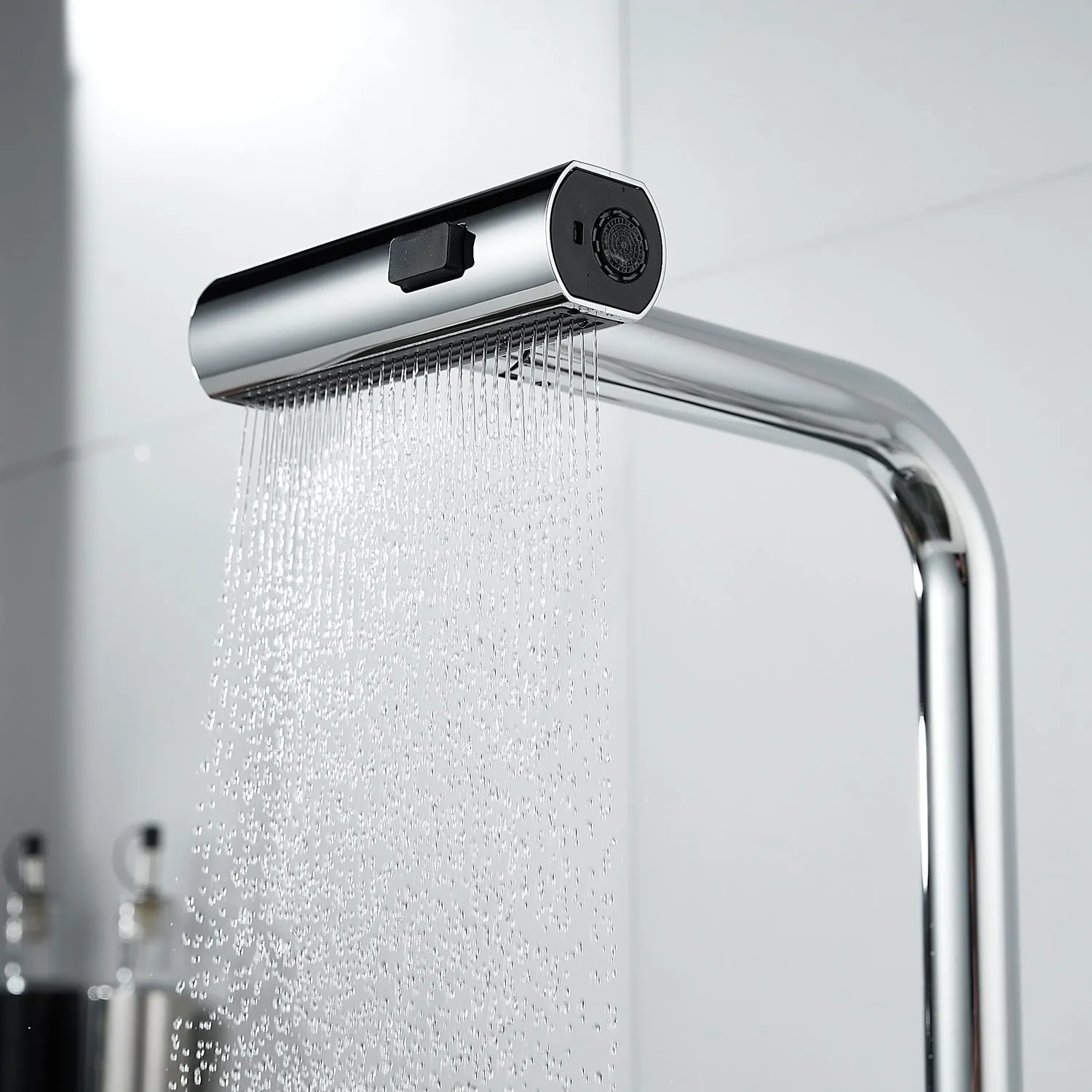 Смеситель для кухни с мультифункциональным изливом Raffine F203, хром