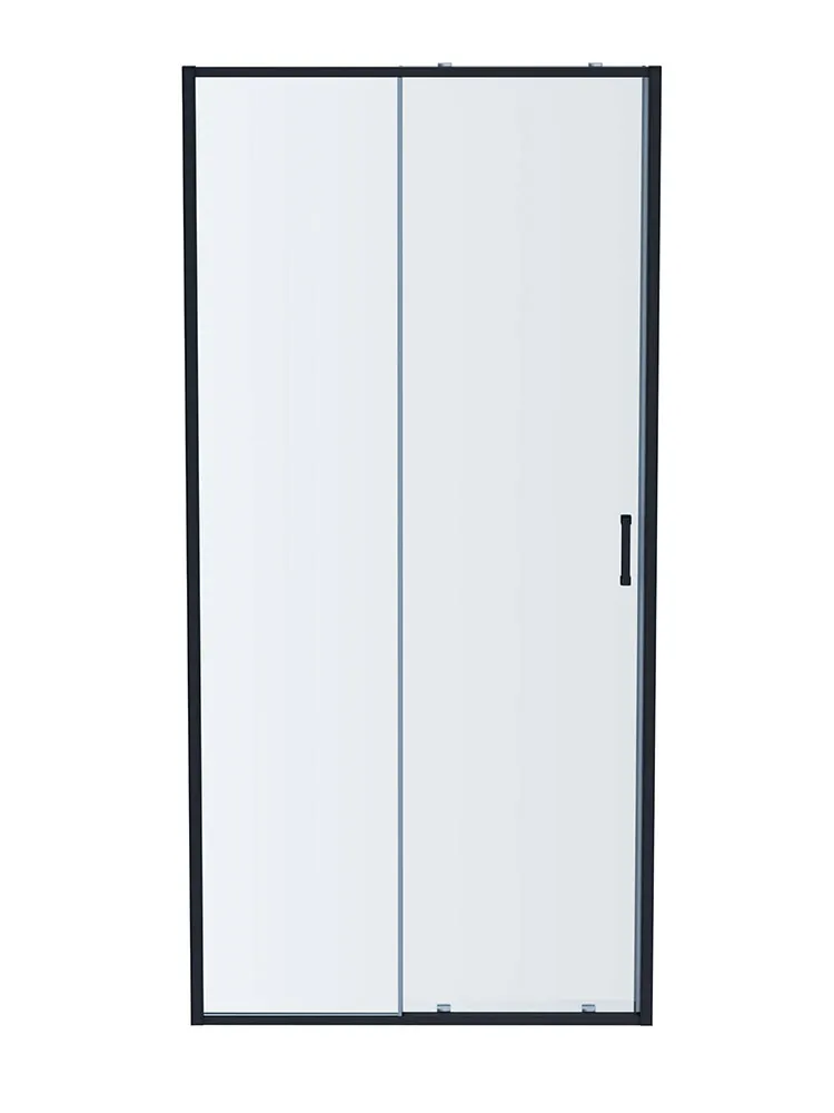 AQ ARI RA 10020GM Душевая дверь двухэлементная, раздвижная1000x2000 профиль оружейная сталь, стекло прозрачное