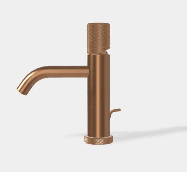 Смеситель для раковины Fima Carlo Frattini Spillo Tech,  G Collection, брашированная янтарная бронза (F3031TXSGZS)