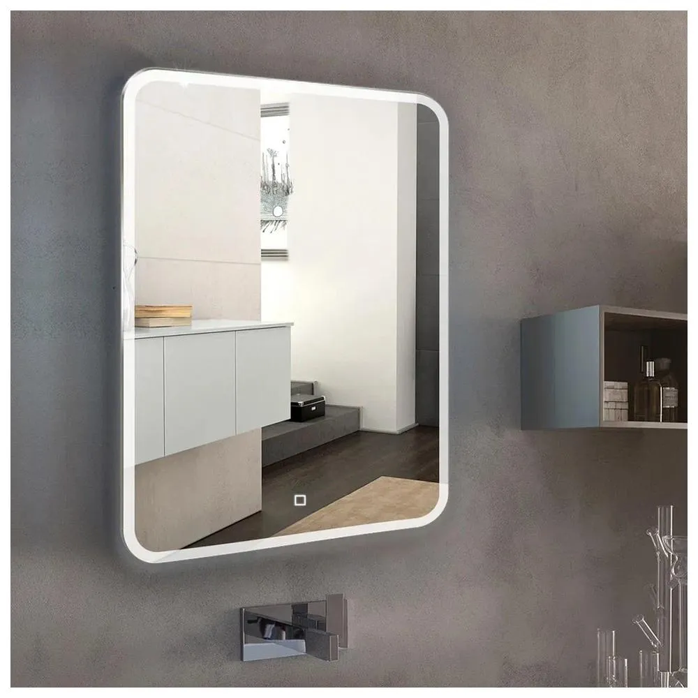Зеркало Silver Mirrors Стив 685х915 вертикальный (сенсорный выключатель)