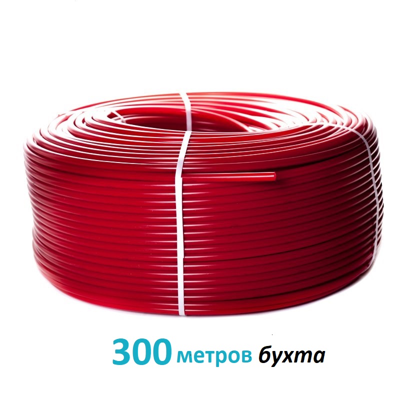 Труба Stout 16х2,0 PEX-a из сшитого полиэтилена с кислородным слоем, красная (бухта 300 м) (SPX-0002-301620)