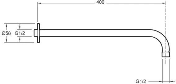 Душевой комплект c внутренней частью Jacob Delafon Modulo E30759-CP хром
