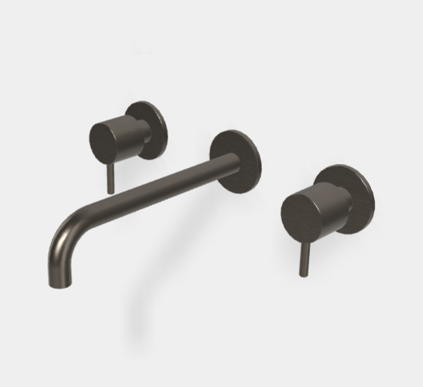 Смеситель для раковины Fima Carlo Frattini Spillo Up, брашированный чёрный хром (F3161L/5CS)