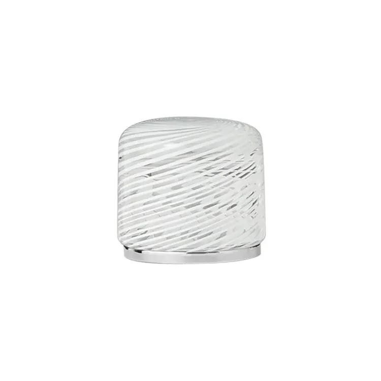 Ручка для смесителя Fantini Venezia, 60х60х68, муранское стекло, белая филигрань/хром (29 02 F948CP)