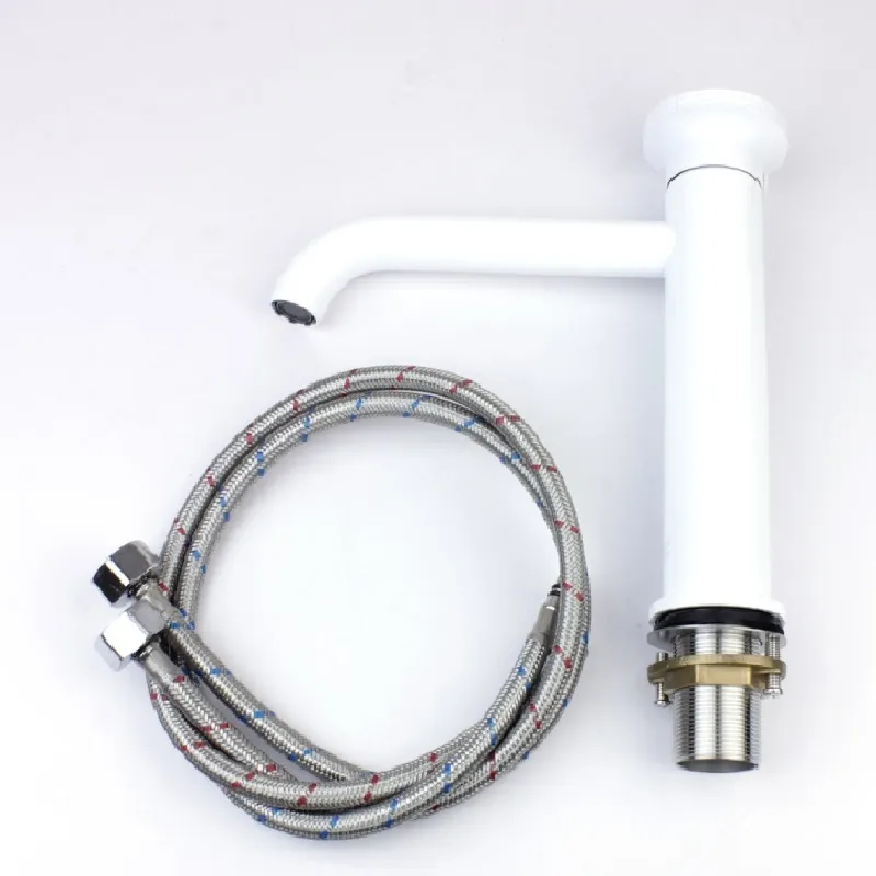 Смеситель для раковины Bronze de Luxe 9009W-G, белый/зеленый