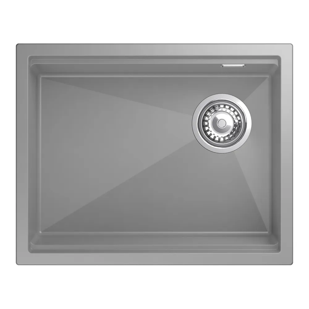 Кухонная мойка Rivelato LINO LN-554-R серый металлик