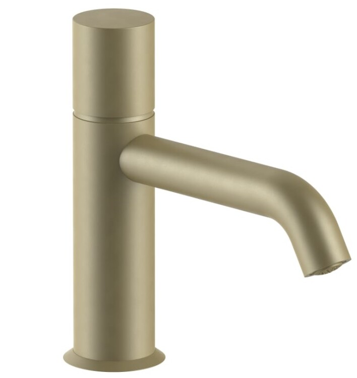 Смеситель для раковины Fantini Nostromo, Matt British Gold PVD (50 P6 E904WF)