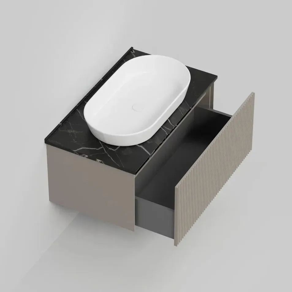 Тумба под раковину подвесная La Fenice Terra FNC-01-TER-C-80, бежевая