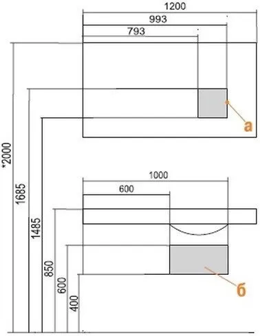 Зеркало Акватон Отель 120 (1A101402OT010)