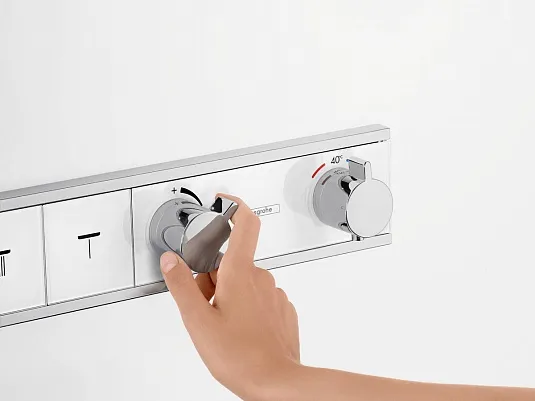 15357000S Set HG RainSelect термостатический смеситель для душа (15357000+15312180)