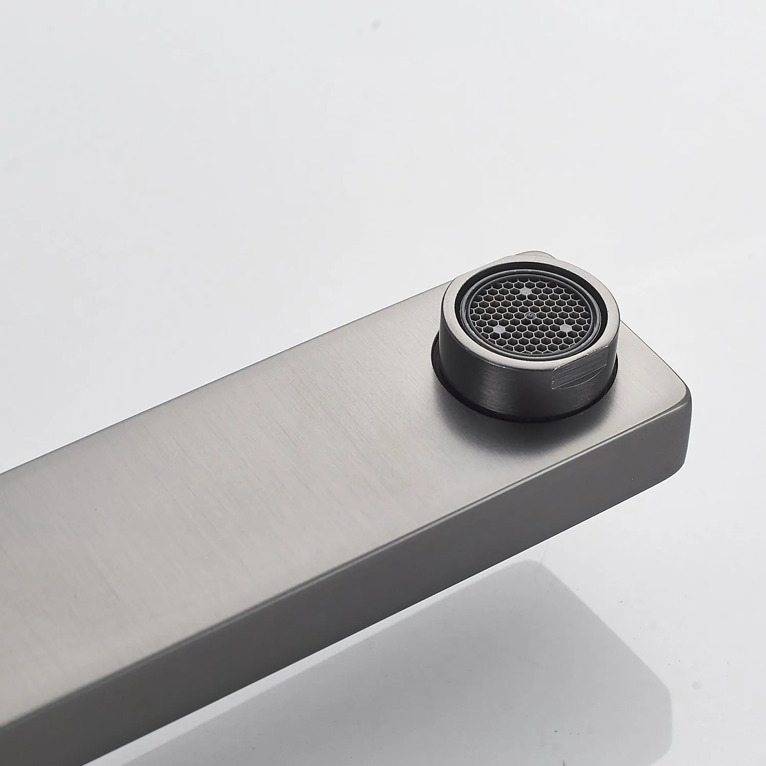 Смеситель для раковины высокий  Raffine F1196T, оружейная сталь