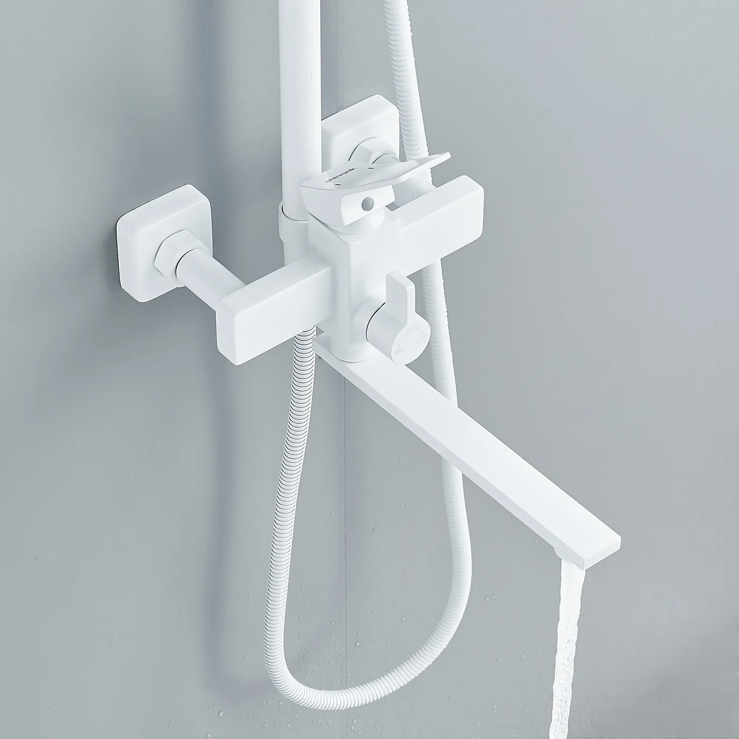 Душевая система Shevanik S6136C, белый