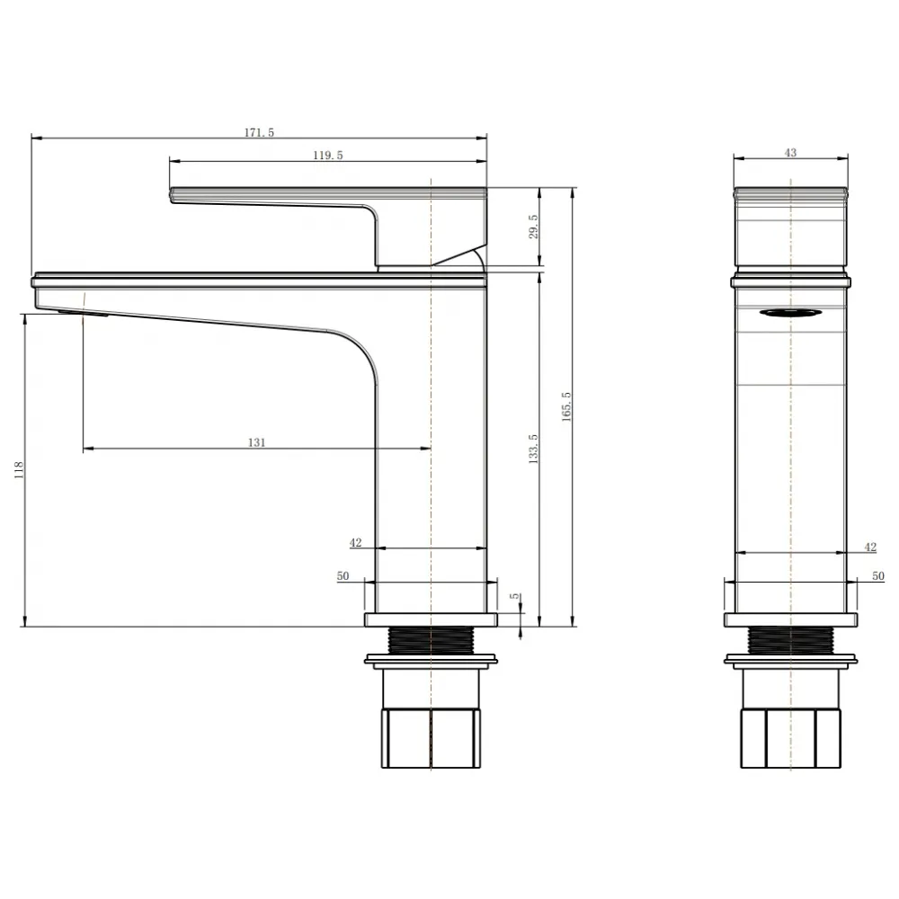 Смеситель для раковиныFILARETE Финг FL5060BG, графит