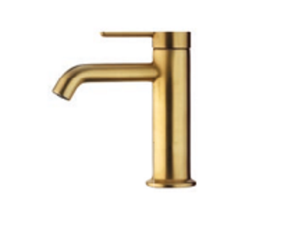 Смеситель для раковины Fima Carlo Frattini Snap, золото брашированное (F3111OS)