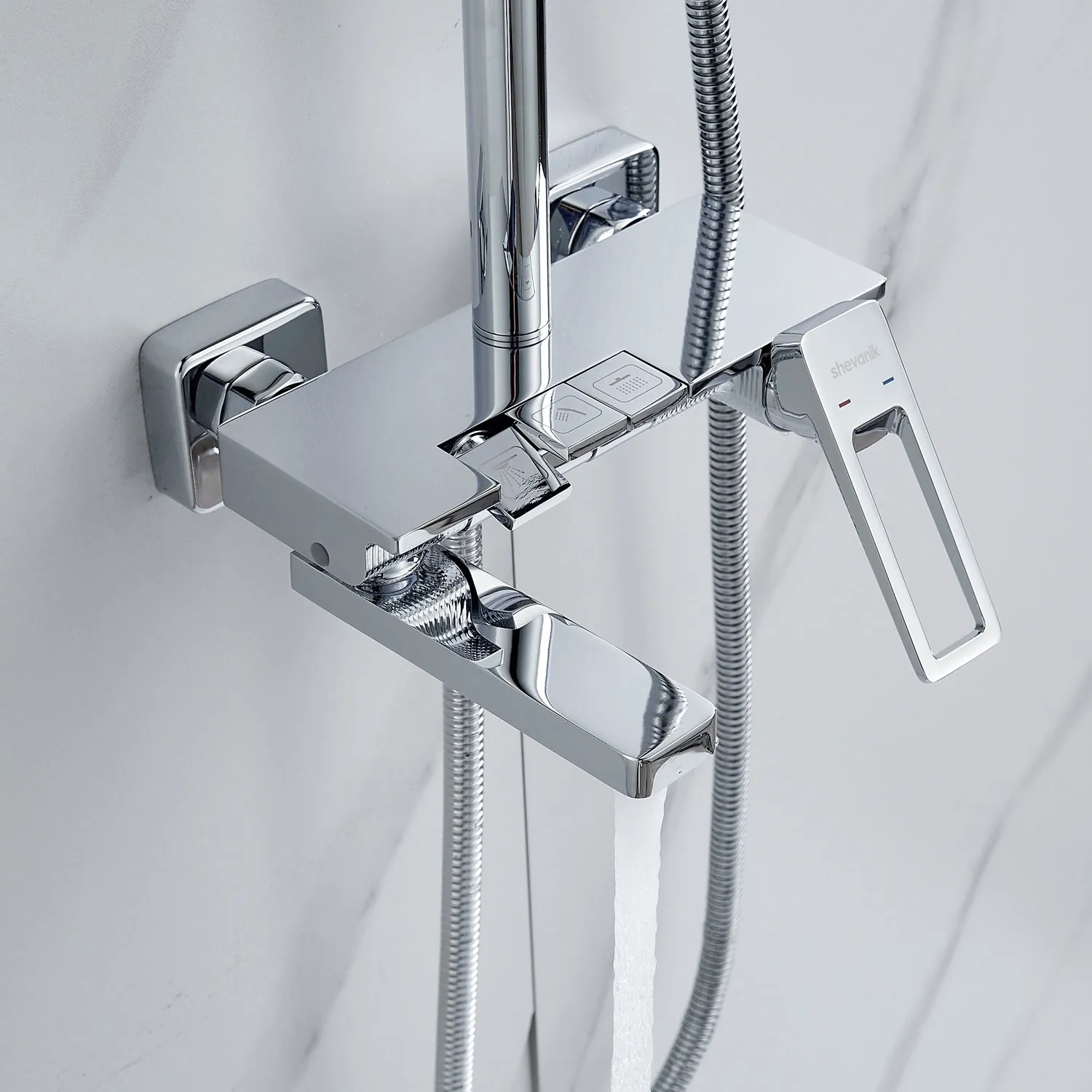 Душевая система Shevanik S6826, хром