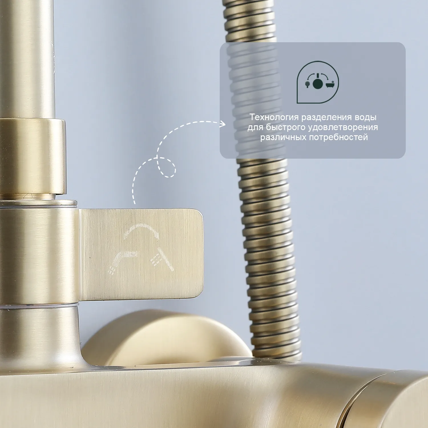 Душевая система Splenka для ванны и душа (S31.24.03)