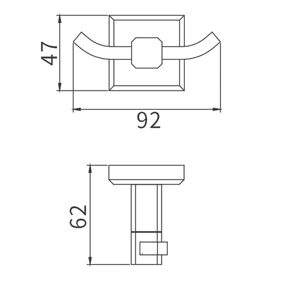 Крючок для ванной комнаты GAPPO G3805-2,