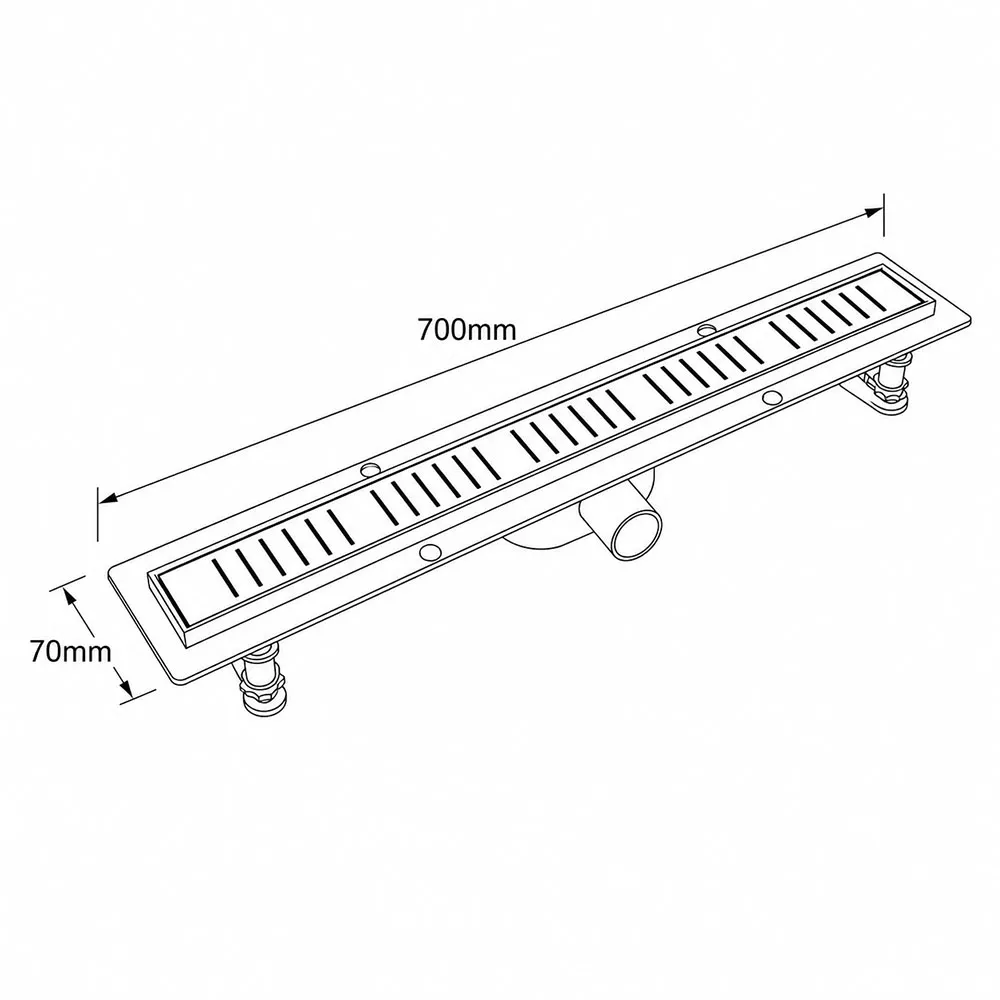 Душевой лоток GAPPO G87007-56, черный