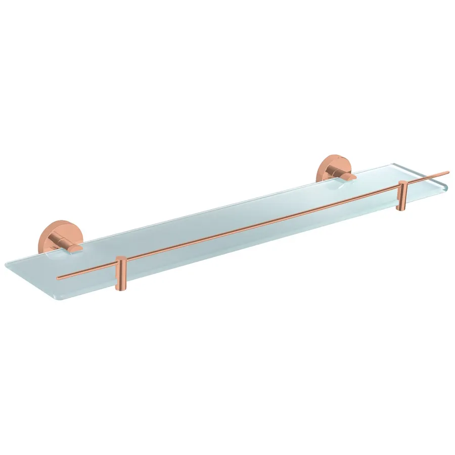 Полка стеклянная Rav Slezak COLORADO COA0900/60ZRL, розовое золото