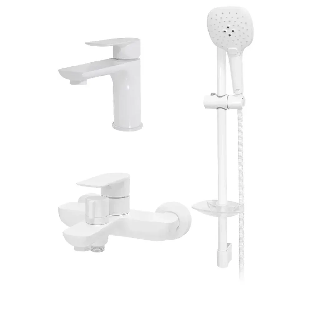 Набор для ванны 3 в 1 Hansberge H7099WW, белый