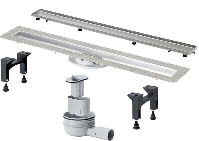 Душевой лоток Viega Advantix Basic Set (753207) (750 мм) с решеткой под плитку ER13 и монтажными опорами