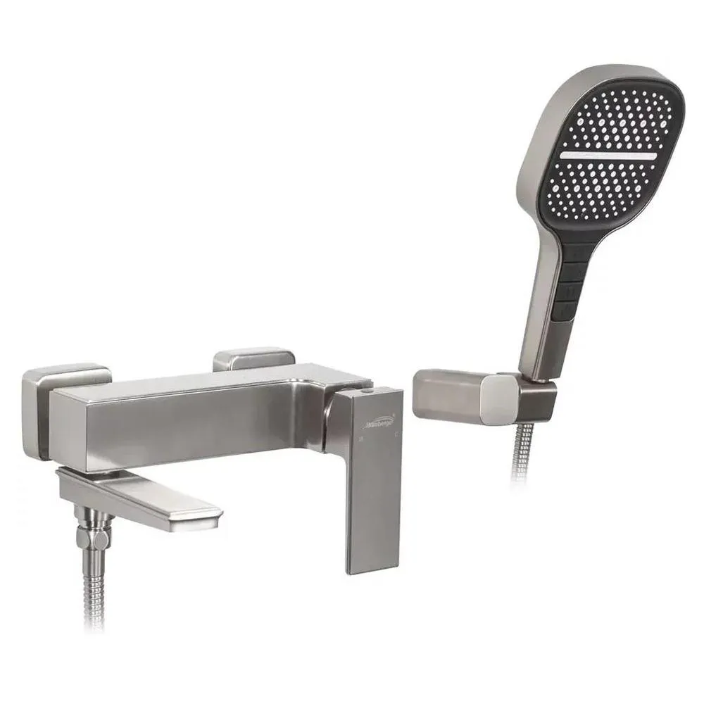 Смеситель для ванны Hansberge H4070NK, никель