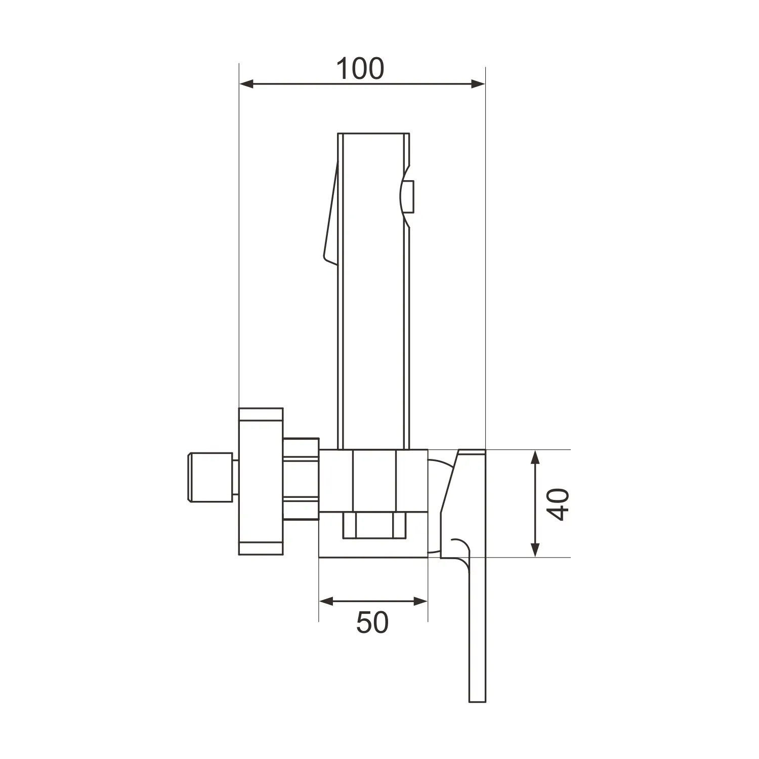 Гигиенический душ со смесителем Rose R1805G-1, золотой сатин