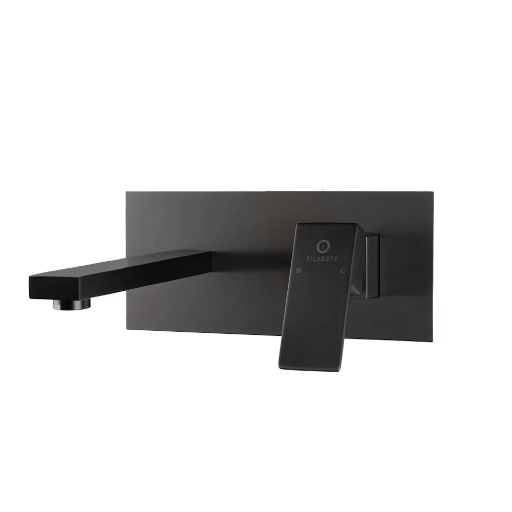 Смеситель для раковины встраиваемый FILARETE Fing FL4040BG, графит