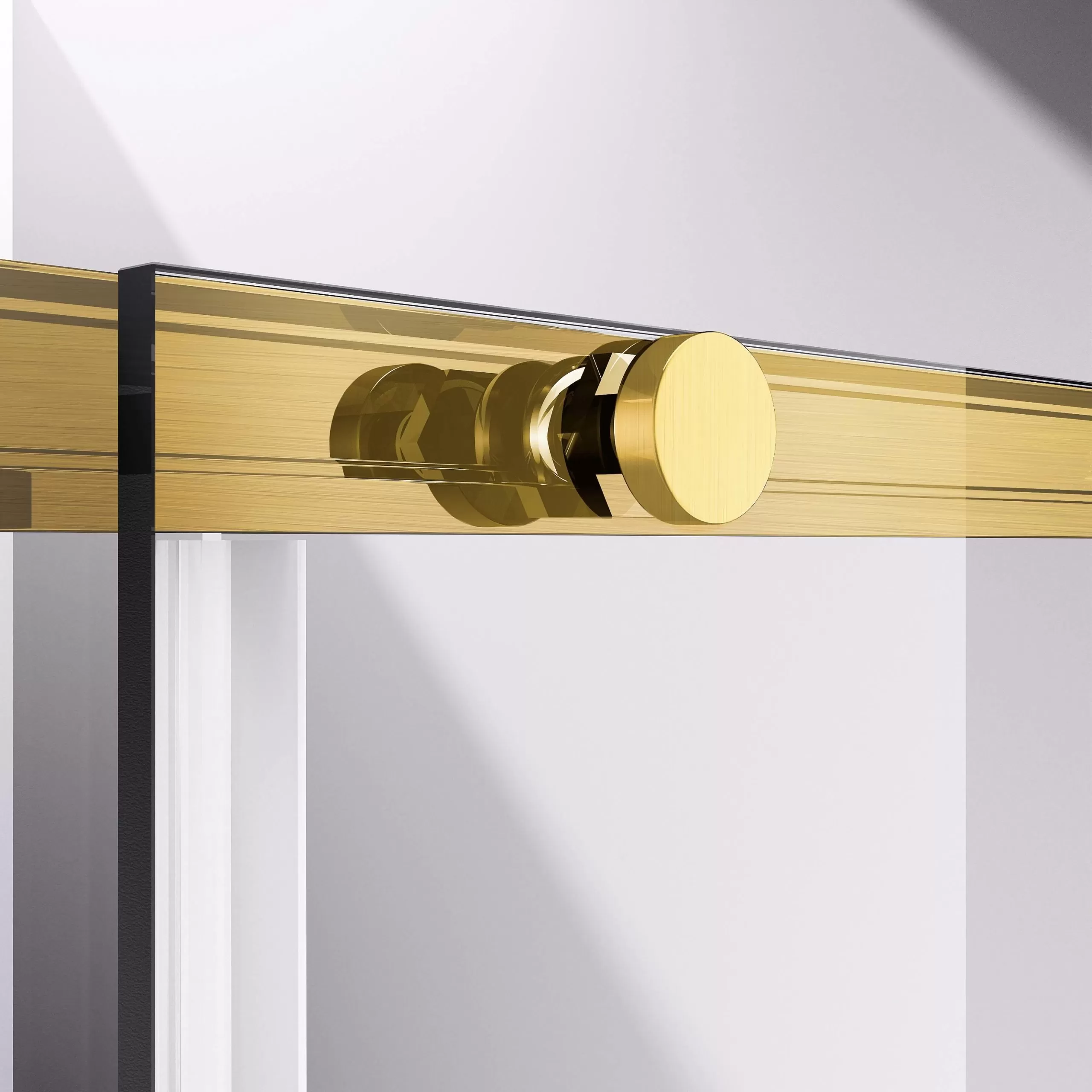 Душевая дверь Vincea Slim-N (VDS-4SN120CLG) 1200х1950 мм, брашированное золото, стекло прозрачное