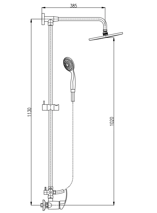 Душевая система Rav Slezak Missisipi MS081.5/4