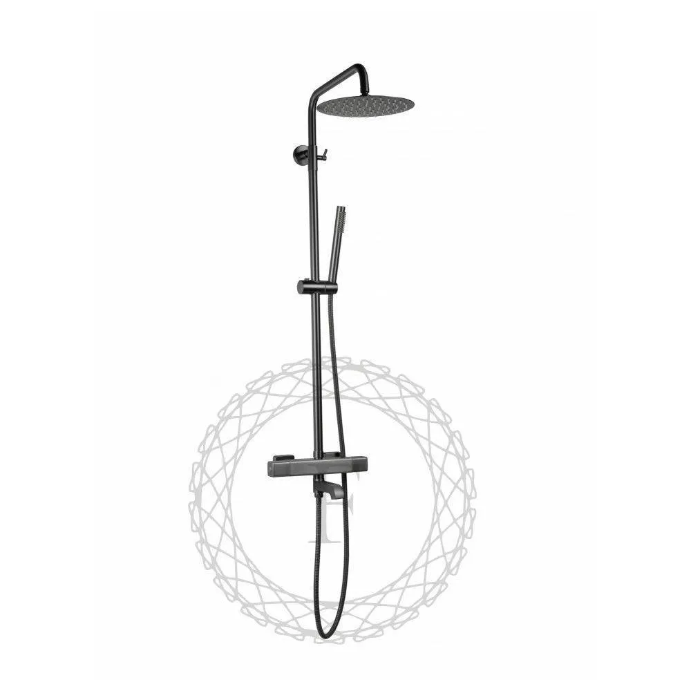Душевая система с термостатом FILARETE FL2050BG, графит
