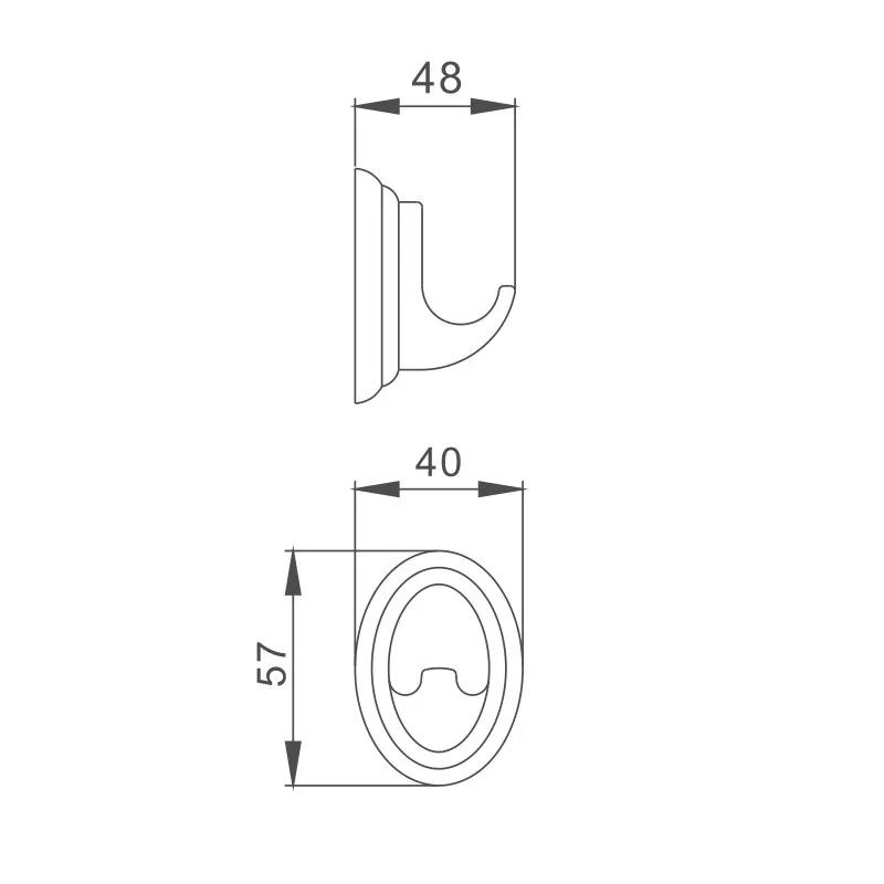Крючок для ванной комнаты D-Lin D281310, хром