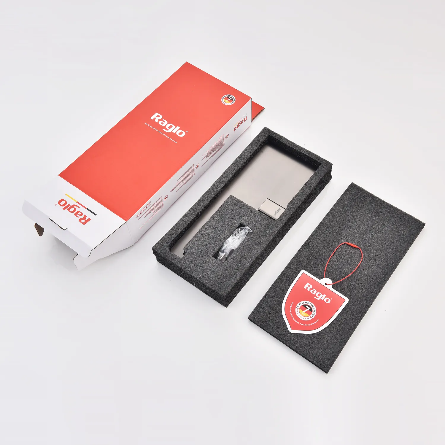 Держатель для туалетной бумаги Raglo R301.03.09 с полкой,графит