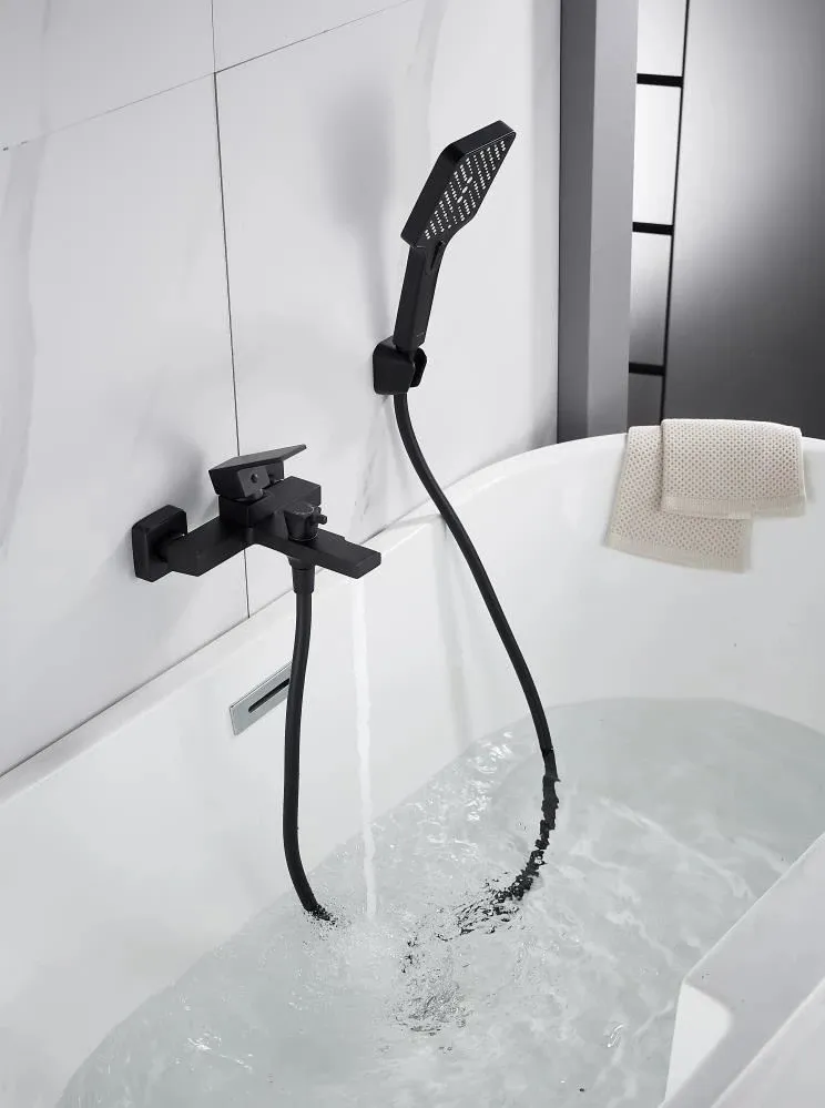 Смеситель для ванны Knotlor KN-22/BL, черный