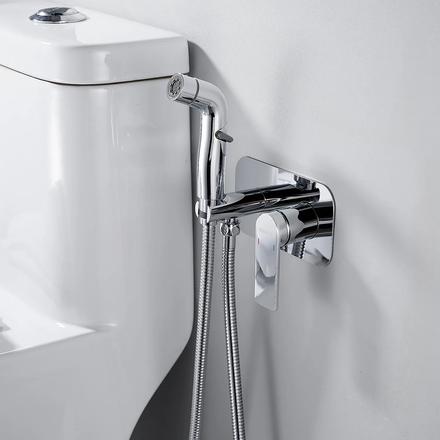 Гигиенический душ со смесителем Shevanik S4105, хром