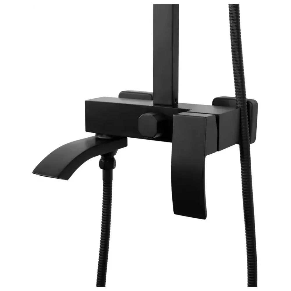 Душевая система Hansberge H5077BL, черный