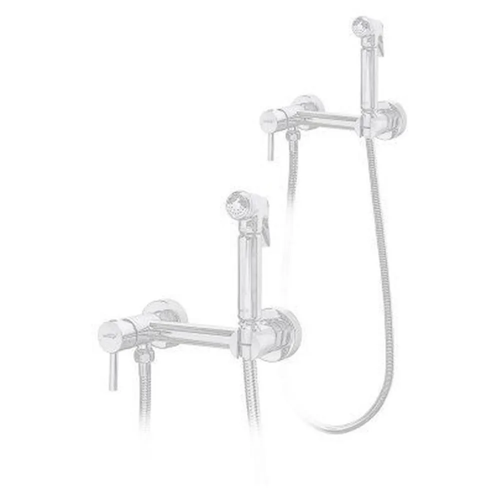 Гигиенический душ со смесителем Hansberge H0099WW, белый